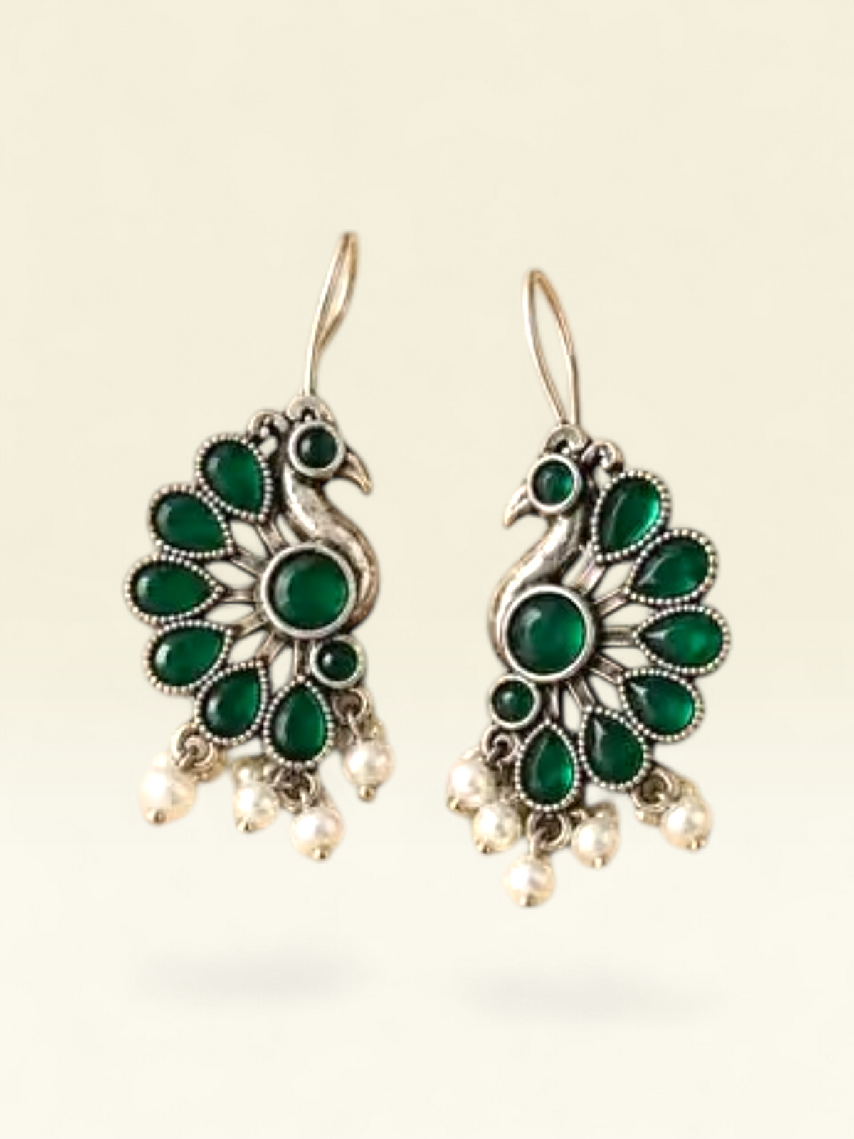 Emerald Peacock Hook Drops